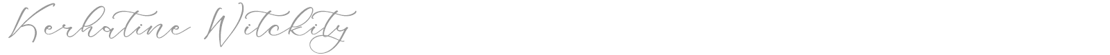 Kerhatine Witckity font preview
